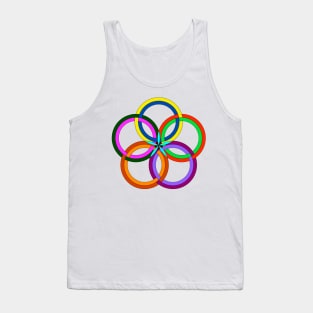 Multicolored circles Tank Top